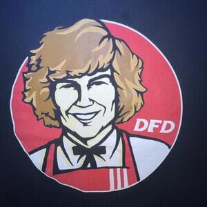 Danny Duncan KFC Graphic Tee Crew Neck Short Sleeve T-Shirt MEDIUM Black DFD